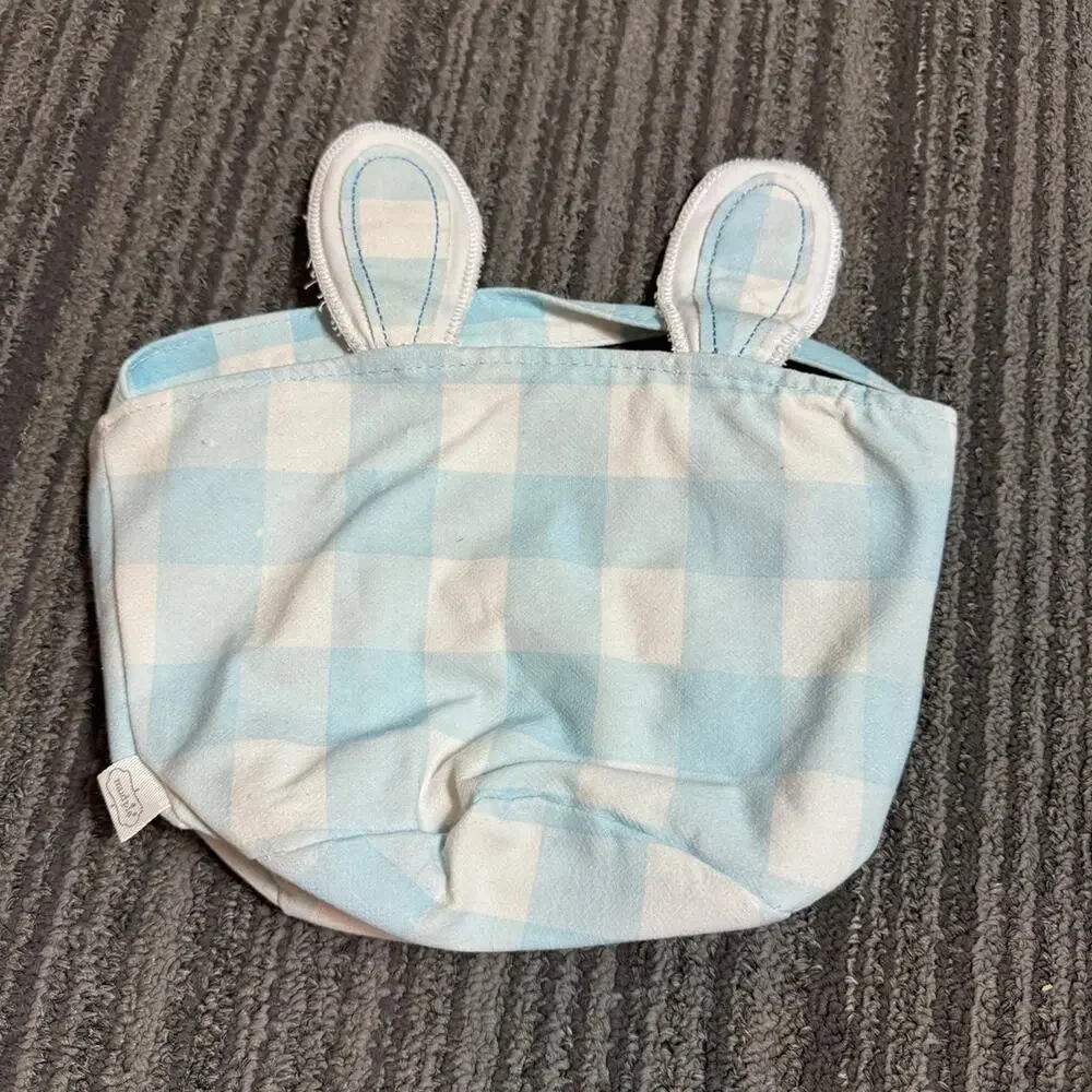 Mud Pie Boys Blue Gingham Bunny Easter Baskets Set of 2 NWT Nordstrom